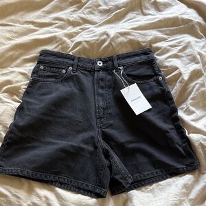 NWT Everlane Black Denim Shorts